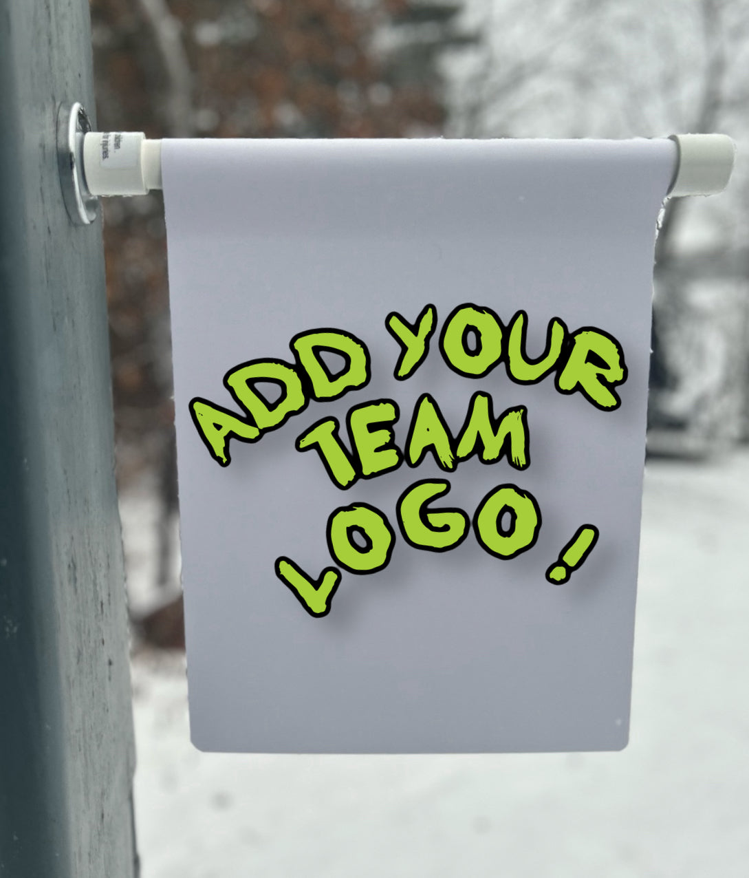 Dressing room magnet banner