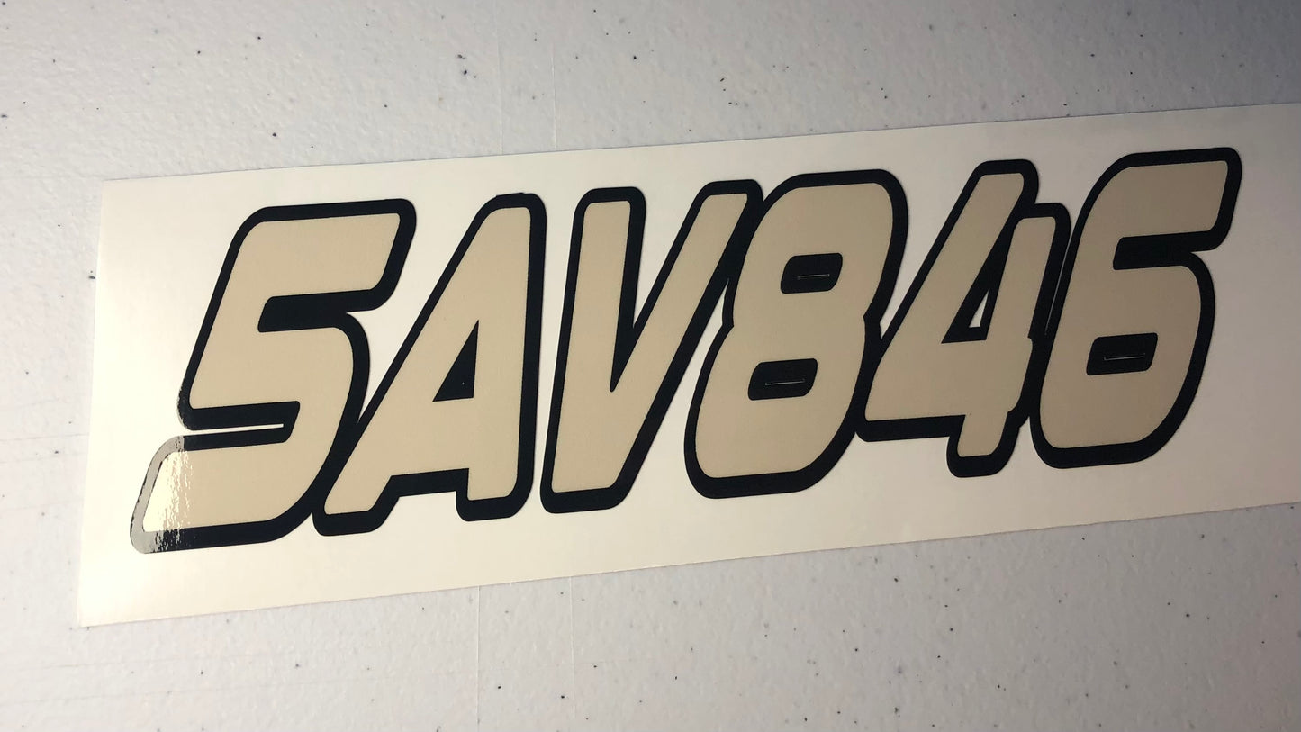 Snowmobile registration numbers