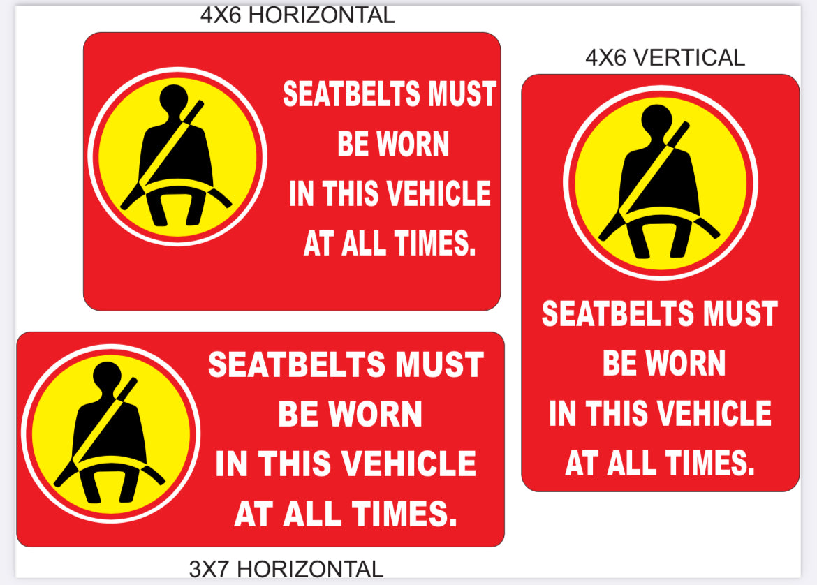 Heavy equipment safety label kit or custom stickers