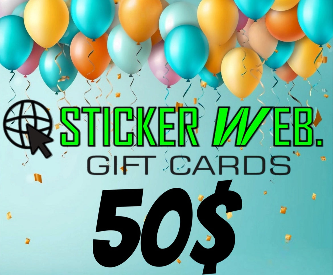 Sticker Web Gift Cards